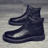 First layer cowhide men's casual Martin boots short boots medium top high top casual shoes
