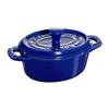 Staub Ceramic Mini Cocotte Oval 11cm (Dark Blue)