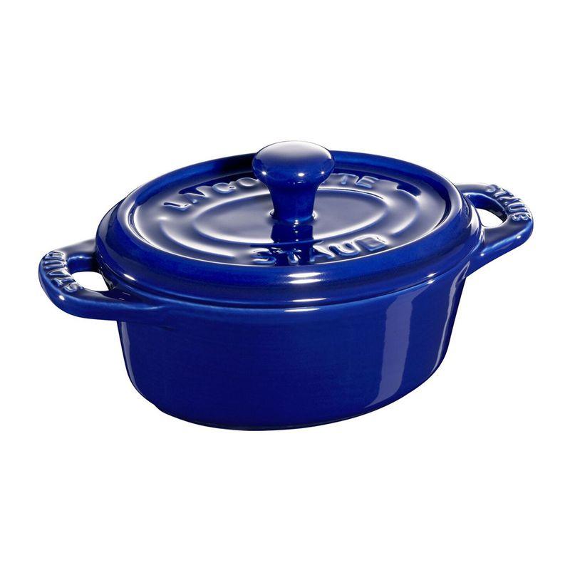 Staub Ceramic Mini Cocotte Oval 11cm (Dark Blue)