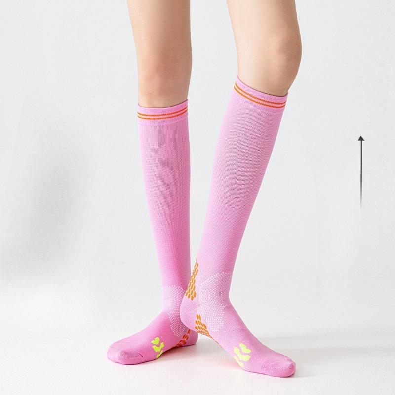 Pressure Sports Socks, Women's Fitness Anti-slip Professional Running, Rope Skipping, Cycling Compression Socks, Yoga Slimming Legs Socks