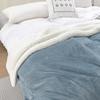 New Double-Layer Thick Lambskin Leisure Blanket for Sofa or Office Nap