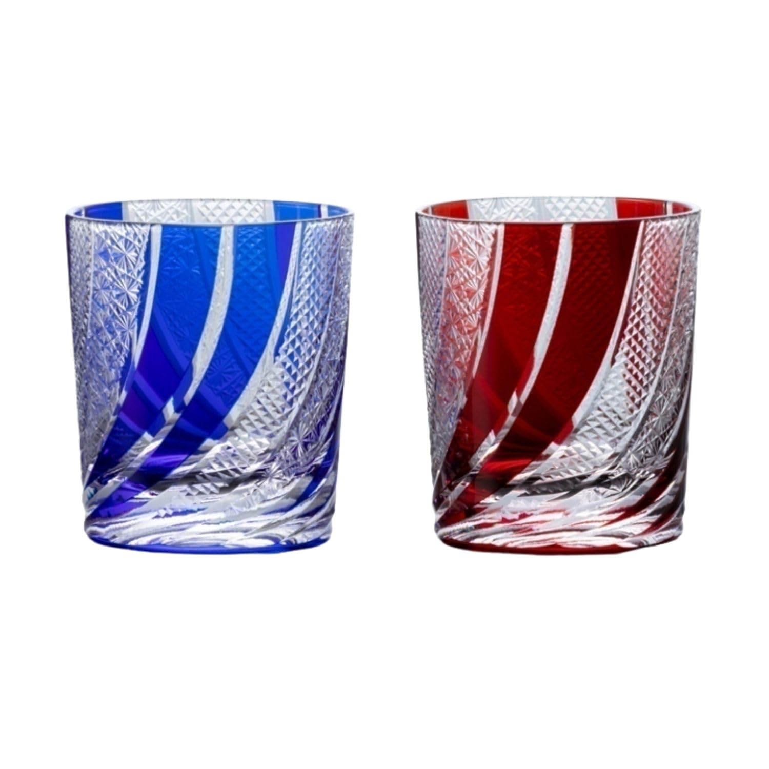 

TOFUKU Trading Creative Cut Master Premium Count x H78 240 Glass, Finish, Glasswork, Pair, Blue/Red, 90 mm, cc, TK-839