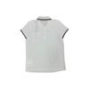 Moncler Logo Button Detail Color Block Short Sleeve Polo Shirt Women tops White 20938351600V8042034