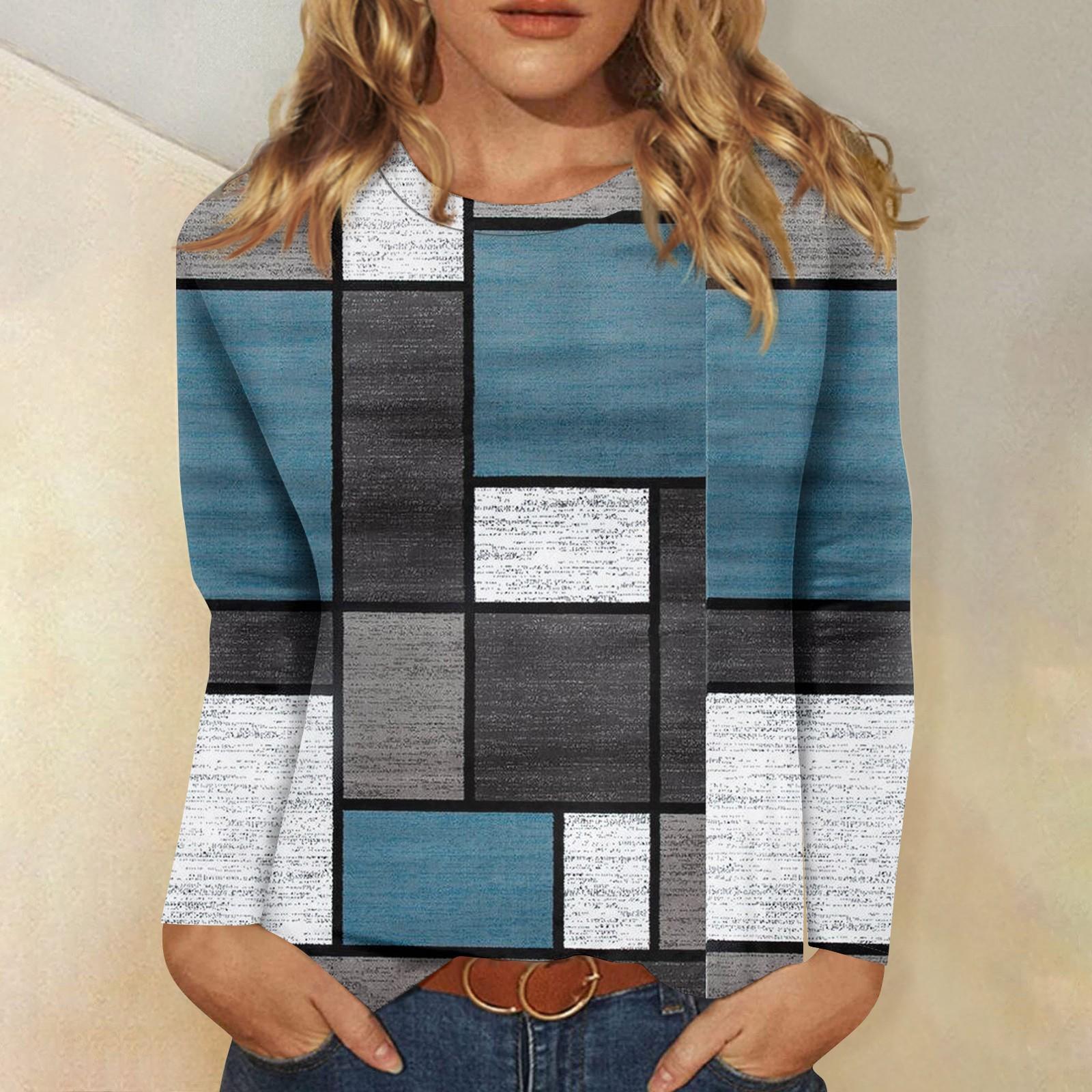 

Рубашки с длинным рукавом для женщин, милые футболки с графическим принтом, блузки, повседневные базовые топы больших размеров, пуловеры XXL