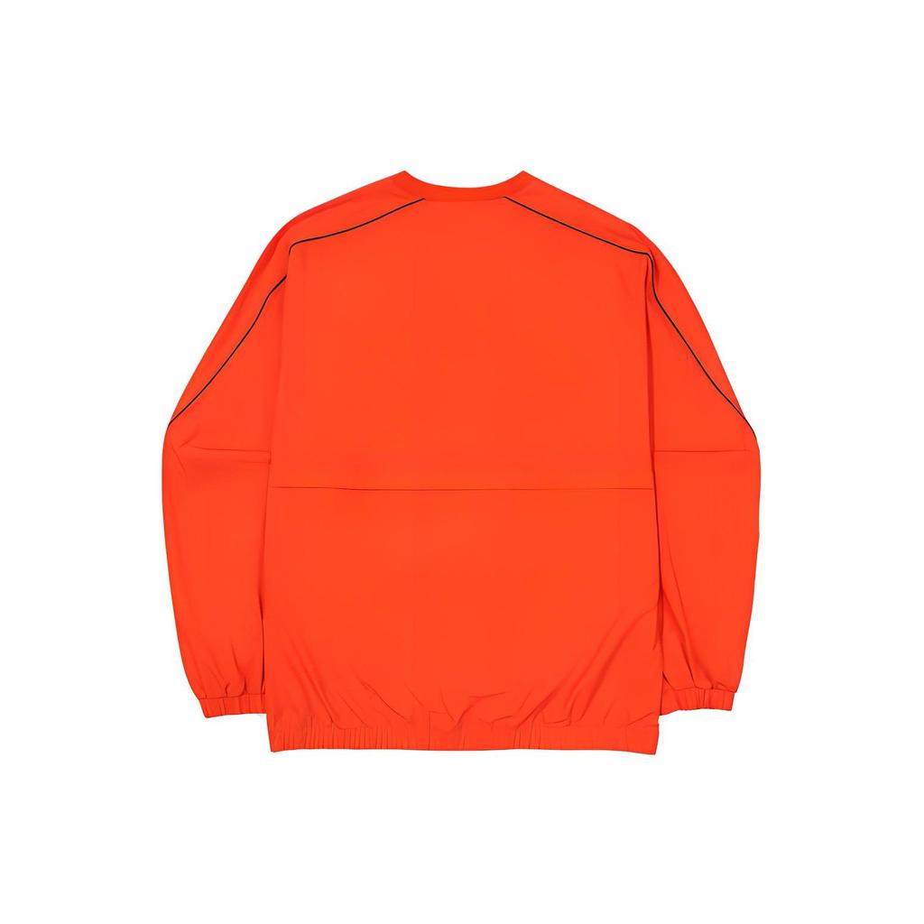 Fila Solid Color Logo Print Round Neck Long Sleeve Sweatshirt Men Sweatshirt Orange-Red FS2POF2211M-OE