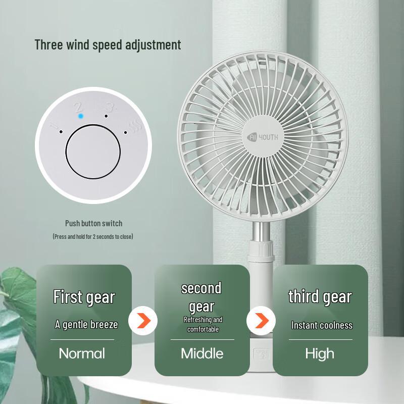 Aiqingchun Ret retractable & Liftable Desk Fan