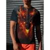 Mode Gotisk Drake Tryck T-shirt Herr Street Casual Personlighet Cool T-shirt Toppar