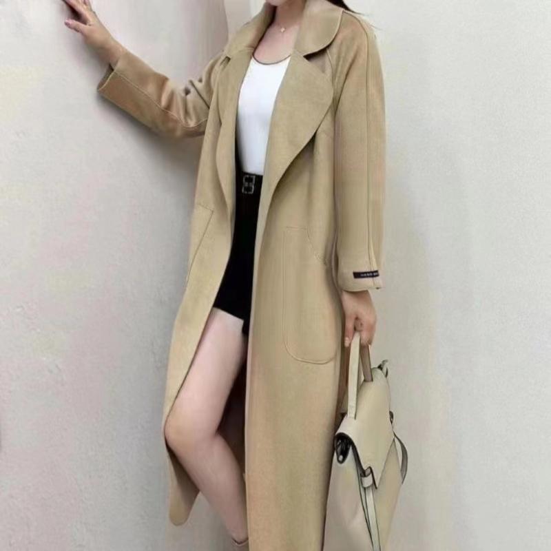 Warm and Fashionable with Women's Wool Coat with Belt for Autumn