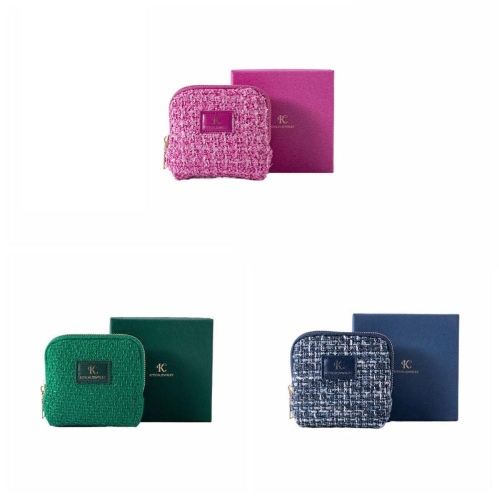 Multi-layer Jewelry Packing Bag Bracelet Necklace Velvet Jewelry Holder Jewelry Storage Bag  Travel