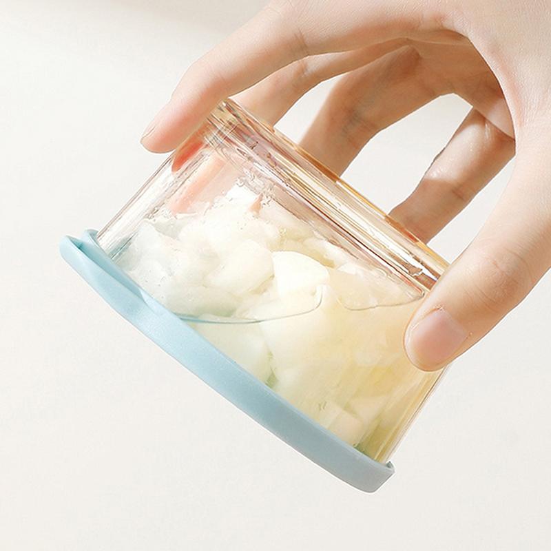 Microwave Safe Round Food Storage Container High Borosilicate Glass Pickle Sealed Jar Refrigerator Fruit Vegetable Storage Jar