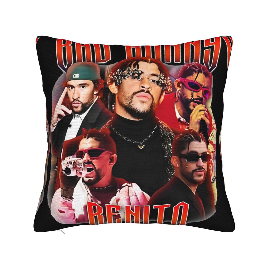Bad Bunny DTMF Pillowcase Polyester Cushion Cover Decoration Pillow Case Cover Home Drop Shipping 18'