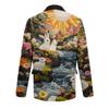Herren Business Casual Mode Bedruckte Cordjacke