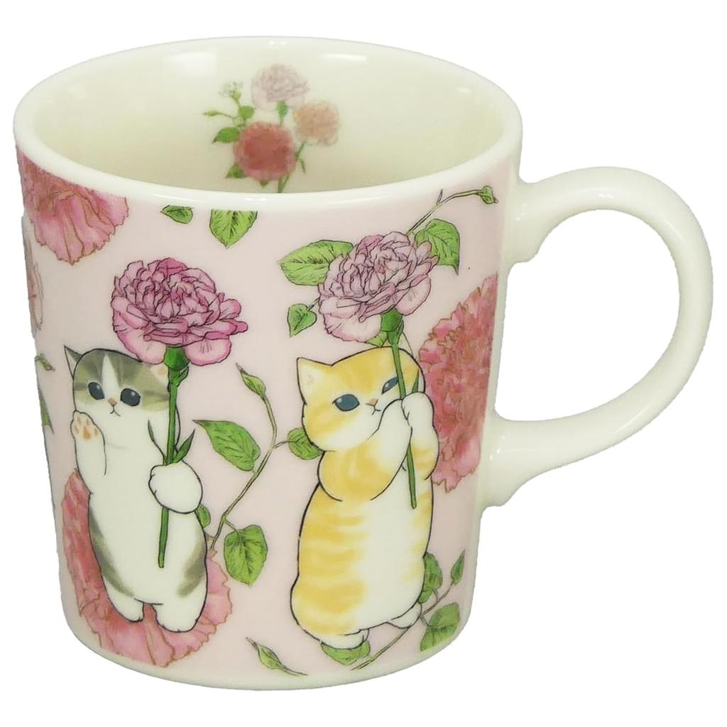 Yamaka Shoten Mofu Sand X Hibiya Kadan Mug Cup (Pink) Diameter 8.5 Height 9 cm 300 ml MFH11-11