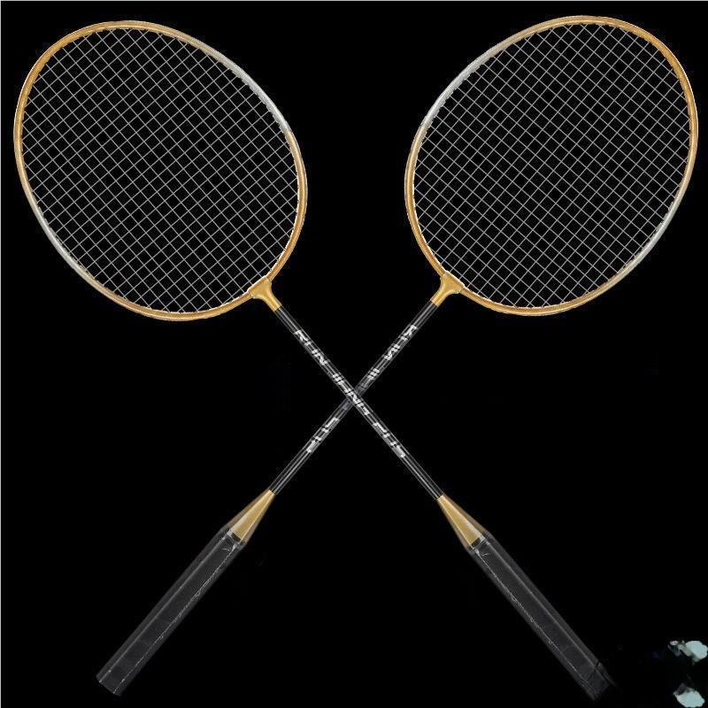 

Durable Nylon Alloy Badminton Raet Double Set for Men Students Offense Sturdy Beginner Friendly Sports Fitn Fans Supplies One size fits all