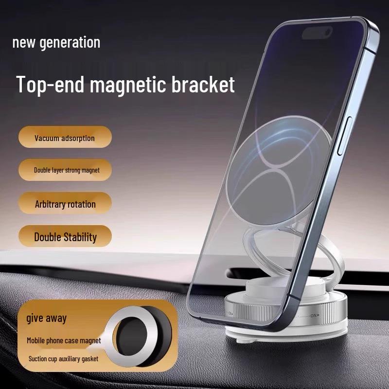 Rotating Magnetic Car Phone Holder & Dashboard Stand for Navigation