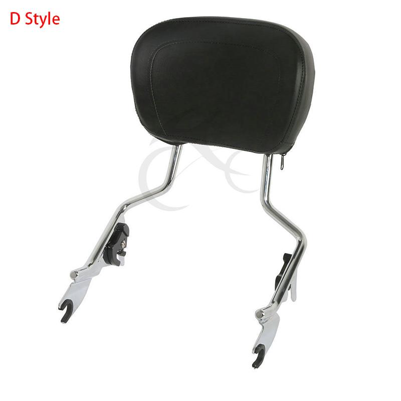 Motorcycle Detachable Backrest Sissy Bar Luggage Rack For Harley Road King Street Glide Electra Glide Standard CVO 2014-2024