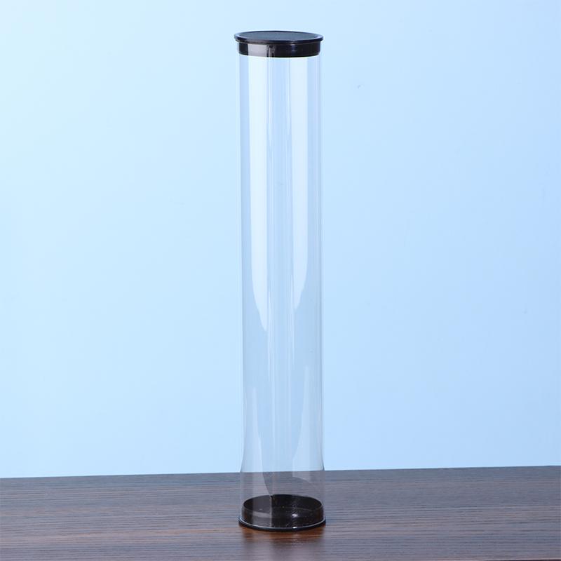 Golf Ball Tube Barrel Pc Transparent Round Plastic Packaging Box 45Mm Diameter Golfs Case With Cover Portable Golfs Container