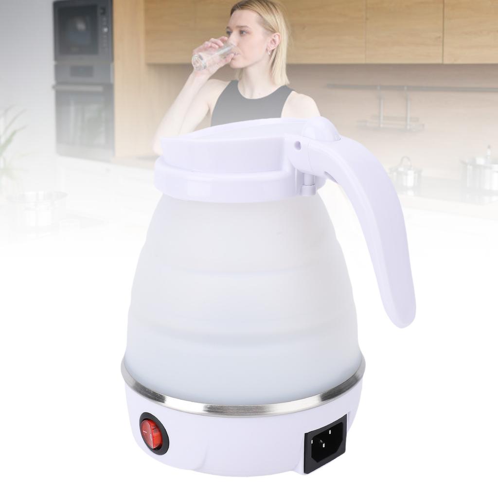 Travel Electric Kettle 600W Foldable Electric Kettle 600ml Portable Efficient 6 Min Fast Boiled  for Travel Camping Home Use