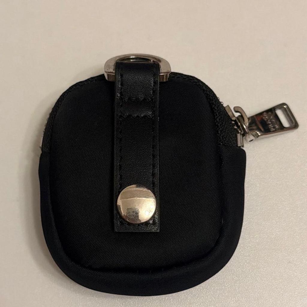 Used [Anonymous Shipping][Beautiful Condition] PRADA Nylon Pouch Black Coin Case