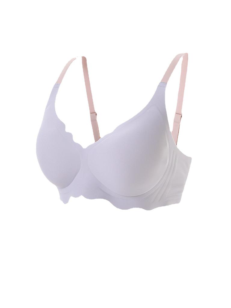 Traceless Girls' Summer Underwear, Thin Big Breasts, Small Bras, Comfortable Breasts, Anti-sagging and Contrasting Bras, Bras