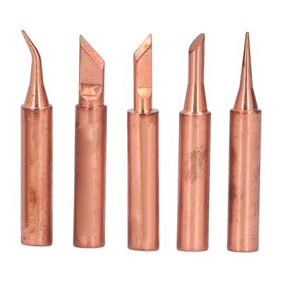 5 Stück Lötkolbenspitze Lötzinnbit Schweißkopf Kupfer Zubehörset Kit C900MT