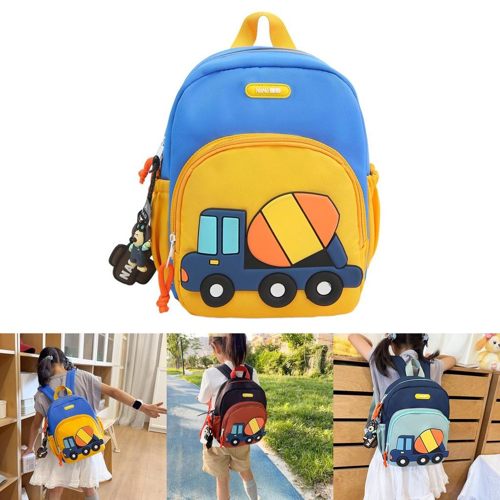 Kids Nylon Car Backpack With Lightweight Design For Kindergarten And Preschool