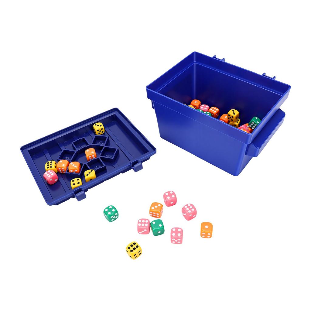 Plastic Dice Game, Party Dice Set for 2-4 Players with Quick 5-10 Minute Turns for Family Game Nights on the Go