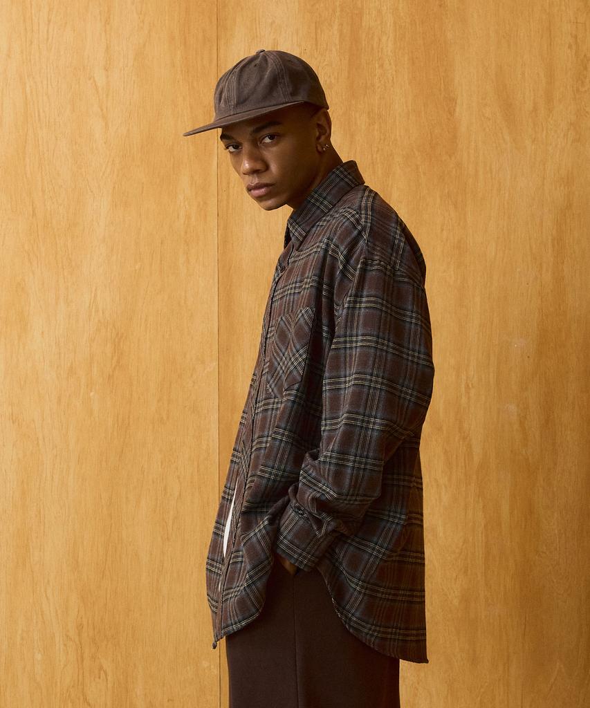 Dibsenseu Oversized Flannel Check Shirt S101 [3 Colors]