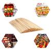 90 Pcs 25cm Natural Bamboo BBQ Skewers Bamboo Sticks BBQ Kabob Skewers For Grilling Appetiser Barbecue JT47