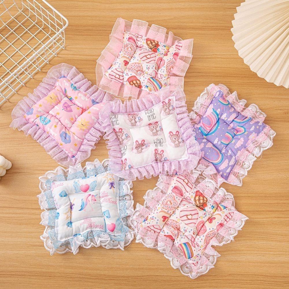 Pink Plush Doll Bassinet & Dustproof Storage Box