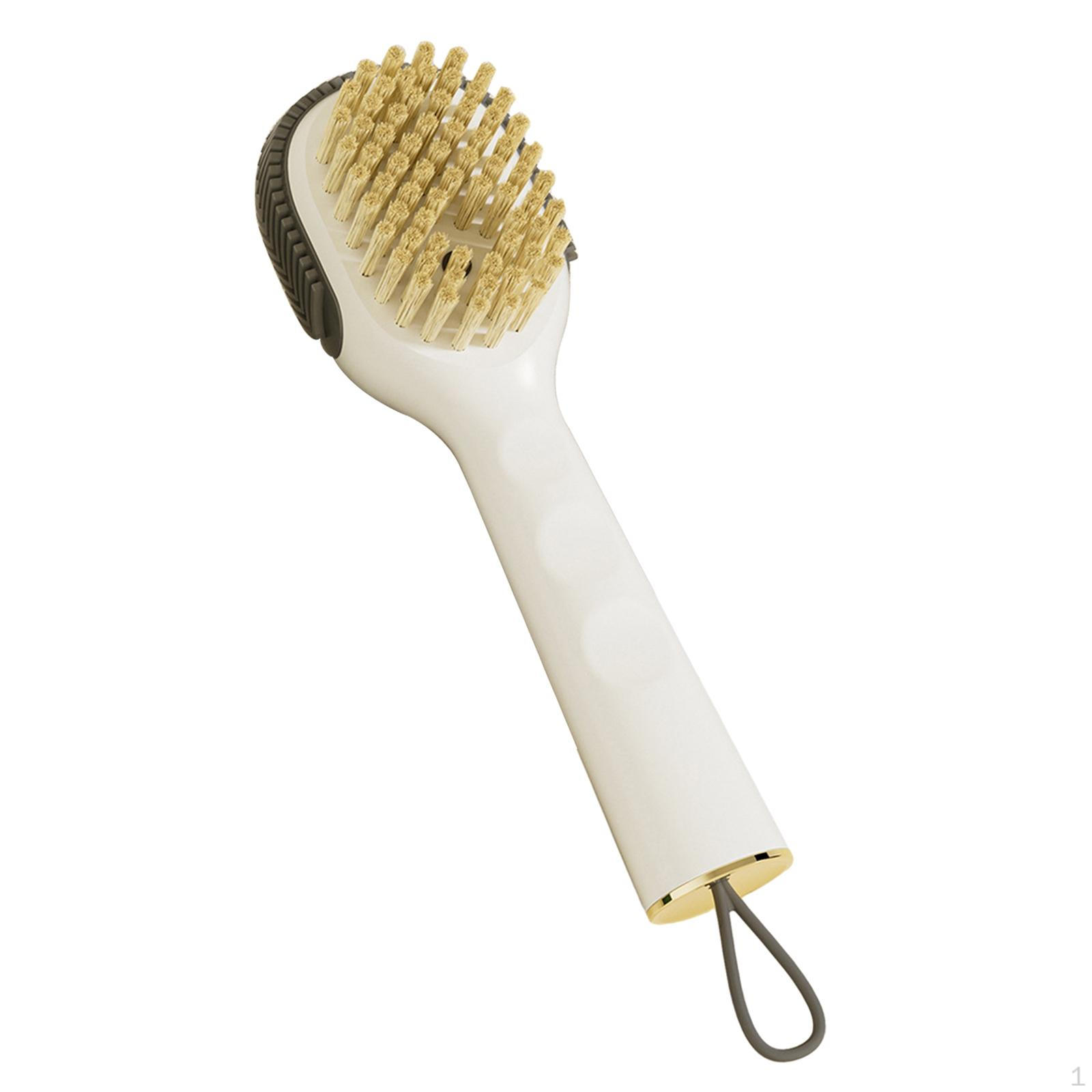 Бытовая щетка для чистки Стирка Мягкая Ручка Эргономичная Многоцелевая Для чистки обуви белый