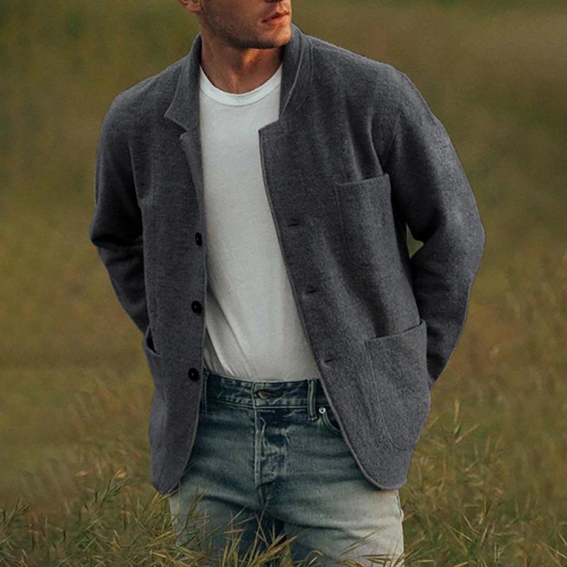 Men's 2021 Trendy Solid Color Casual Jacket