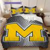 Michigan Pattern Bedding Quilt Set Quilt Cover Pillowcase Home Decoration Birthday Gift (1 * duvet cover + 2 * pillowcase, without core)