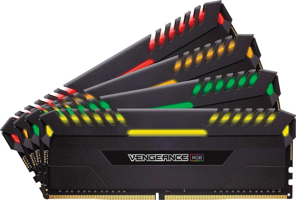 Corsair Memory VENGENCE RGB 32GB 8GBx4 for Desktop MM3627 CMR32GX4M4C3000C15 PC4-24000 DDR4-3000