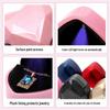 Luxury Heart-Shaped LED Jewelry Box for Rings and Necklaces