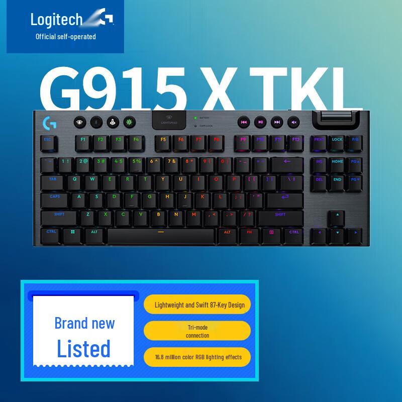 Logitech G915 X LIGHTSPEED Low Profile Wireless Gaming Keyboard