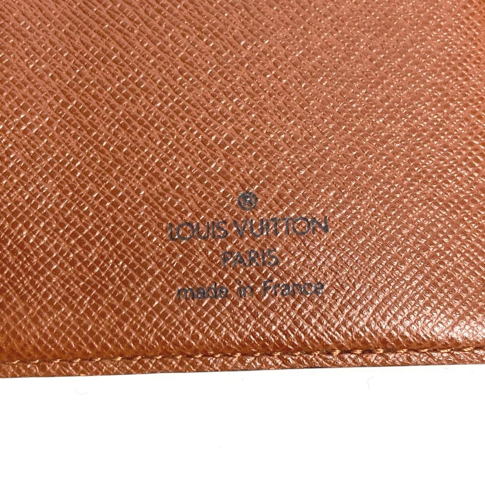 Louis Vuitton M60825 Monogram Porto Cartes Cr_dit Bi-fold Long Wallet Brown