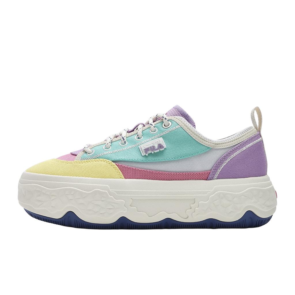 Fila Rock Comfortable Casual Low-Top Canvas Shoes Women Sneakers Yellow Blue F12W421301FBG