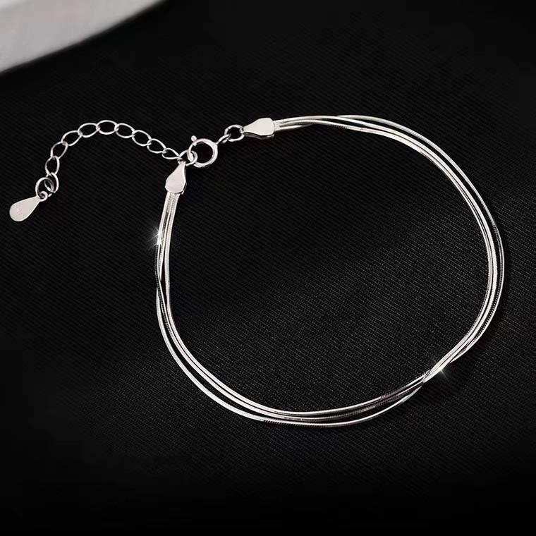 Luxury 925 Silver Hollowed Phoenix Tail Bracelet for Women Retro Elegant Charm Bracelets Original Party Jewelry