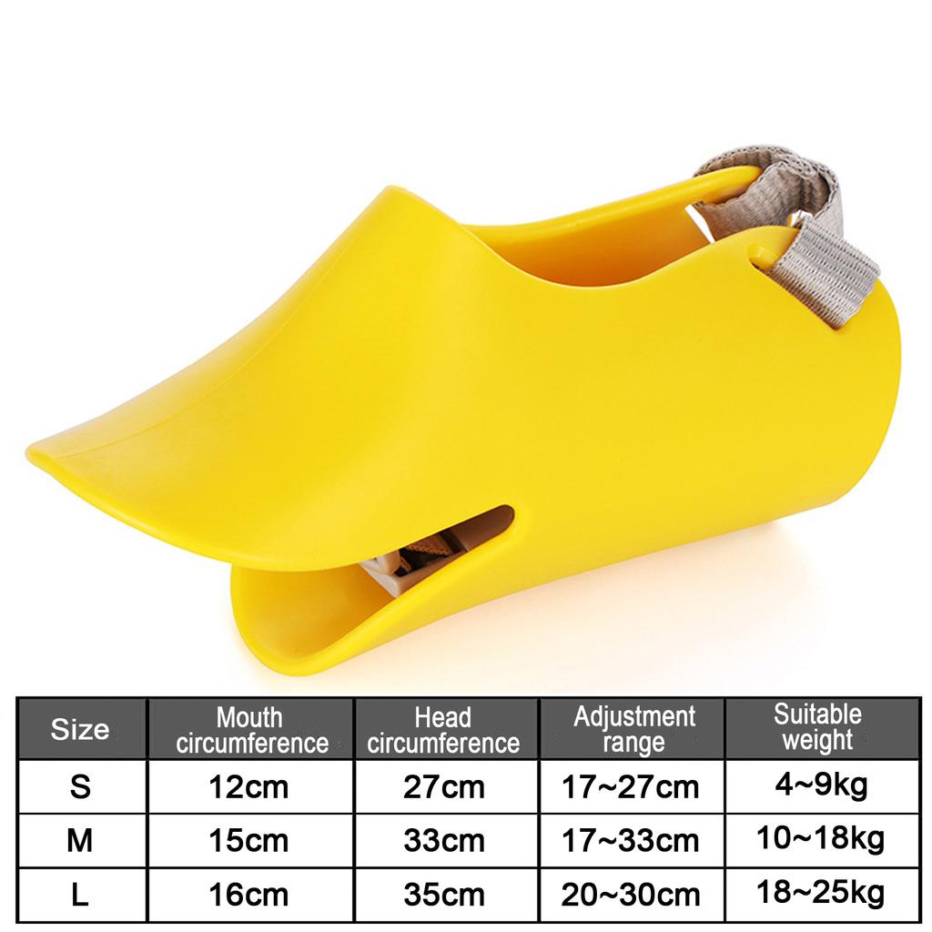 1Pc Dog Muzzle Silicone Duck Muzzle Mask for Pet Dogs Anti Bite Stop Barking Small Large Dog Mouth Muzzles Pet Dog Accessories