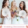 Paper Folding Fan Heart-Shaped Round Heart Wall Decoration Wedding Party Gift for Guests Anniversary Birthday Wedding DIY