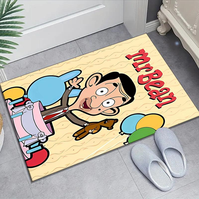 1pc Mr Bean2 Design Area Rug - Non-Slip, Soft & Cozy Floor Mat for Living Room, Bedroom, Office - Indoor/Outdoor Decorative Carpet