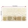 720 Pcs Assorted Beads Kits Spacer Beads Faux Pearl Beads Star Heart Beads