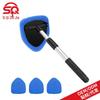 Telescopic Car Windshield Defogger & Glass Cleaning Set with Ultra-fine Fiber Cloth & Scraper
