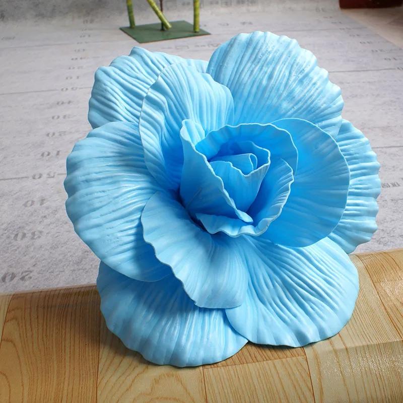 60/80CM Giant PE Foam Rose Simulation Flowers Branch Wedding Backdrop Decoration Peony Garden Wall Road Cited Stage Party Supply