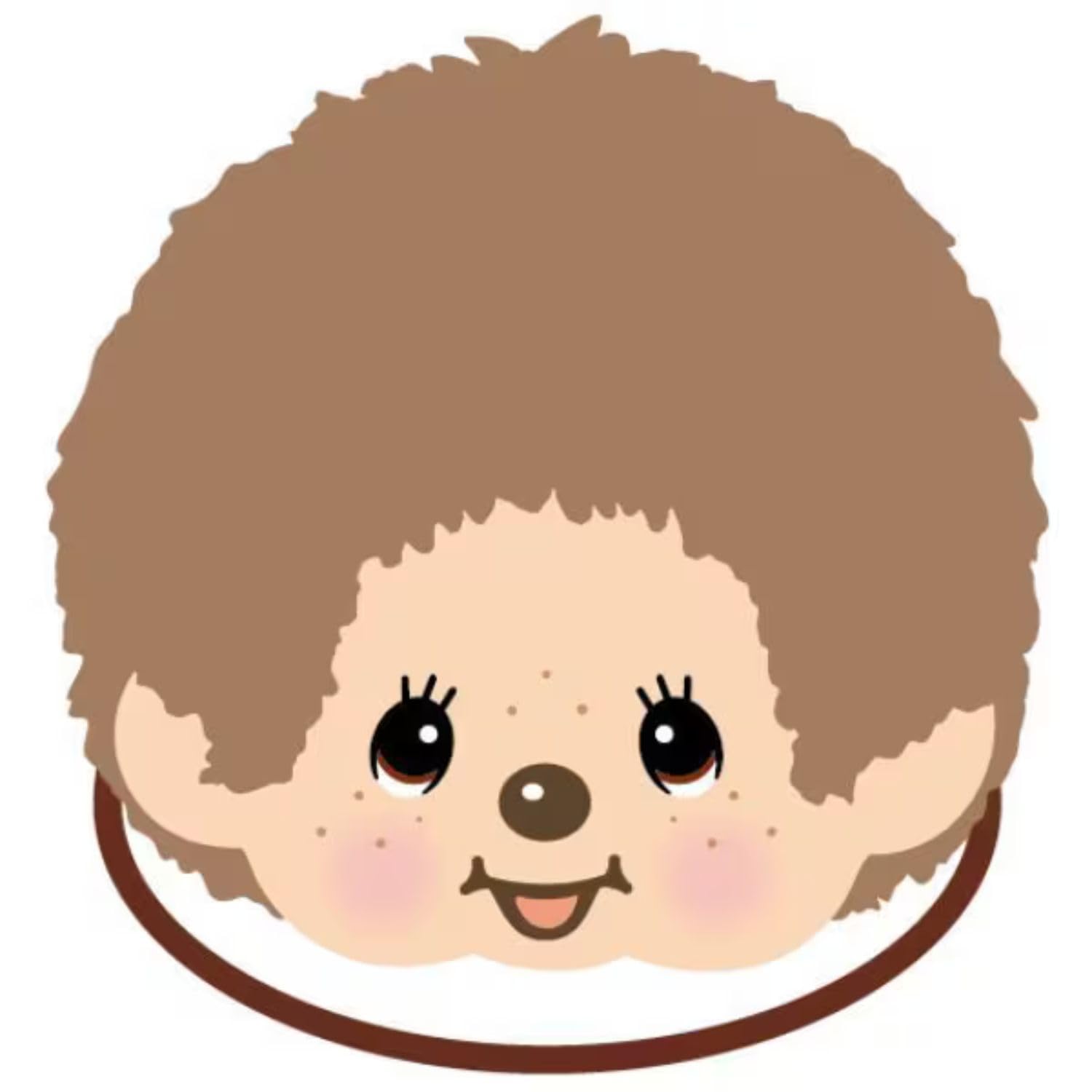 iPlanning Резинка для волос с лицом Мончичи, Сладкий коричневый, K4161D