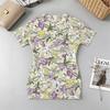 Women's V Neck Short Sleeve Pencil Skirt | Skin-Friendly Slim Fit, Trendy Ins-Inspired Beach Vacation Dress for Summer