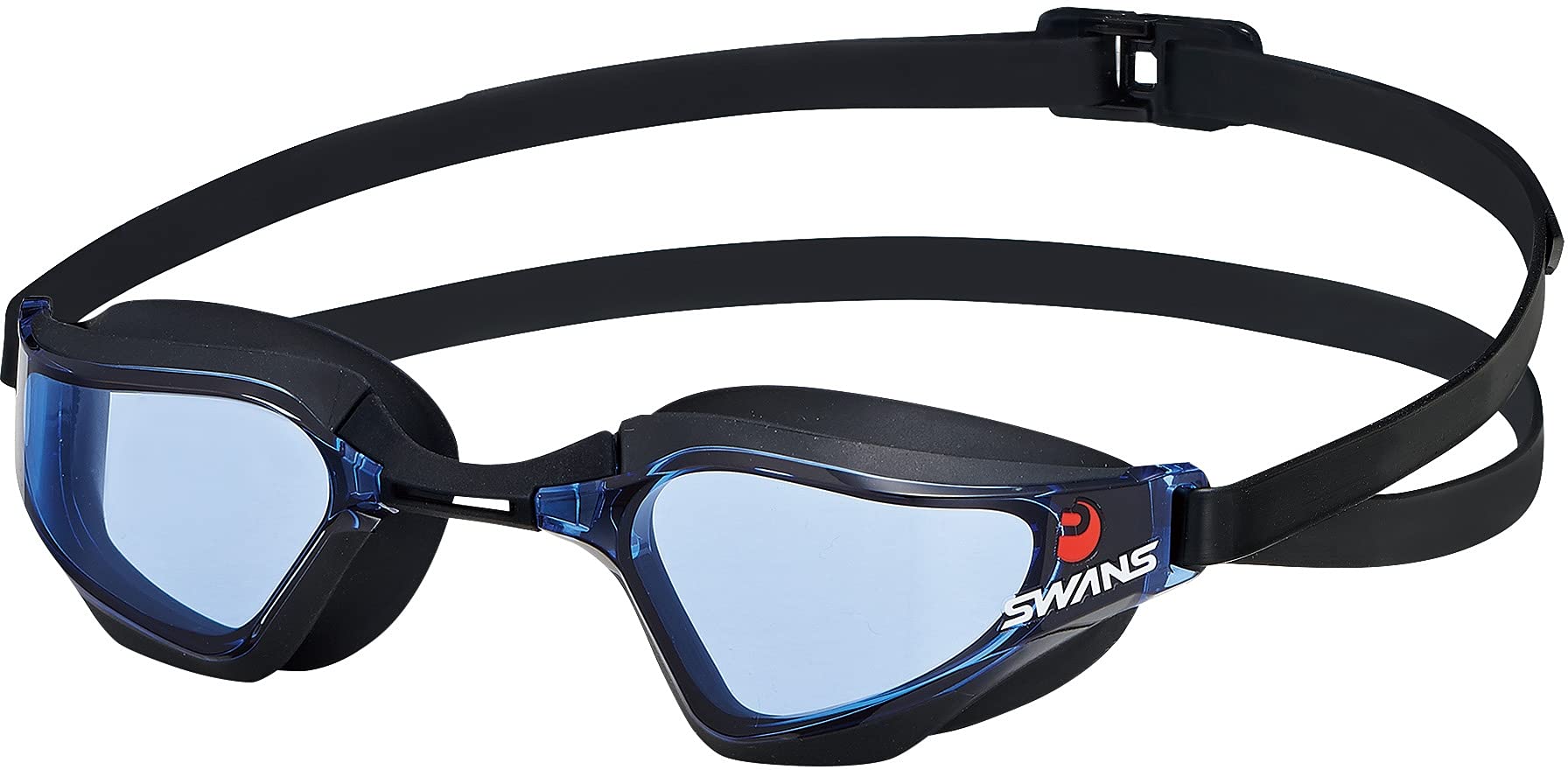 

SWANS VALKYRIE BLBK Swimming Made in Blue and Racing Style with FINA Certified SR-72NPAF Goggles, Japan, Black, Cushion,