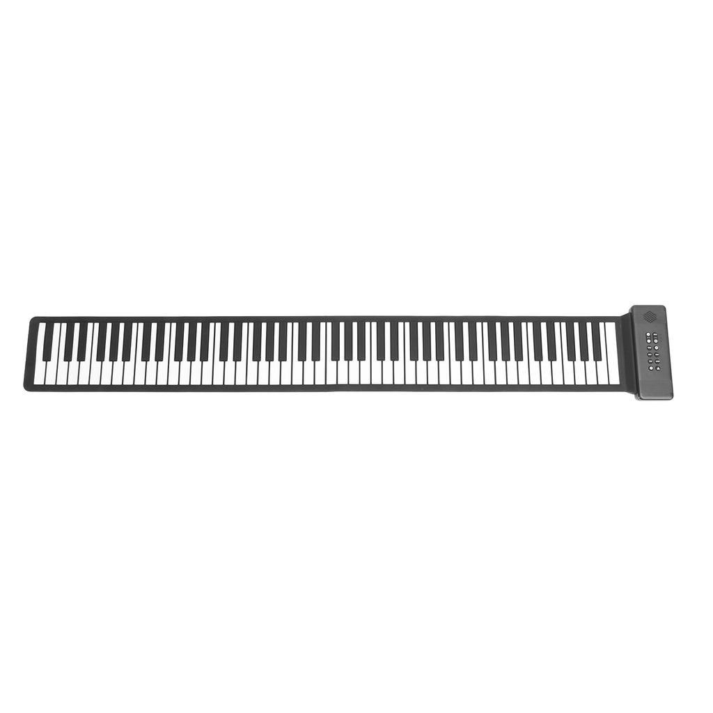 88 Key Hand Roll Piano 128 Tones USB MIDI BT Portable Folding Piano for Beginners