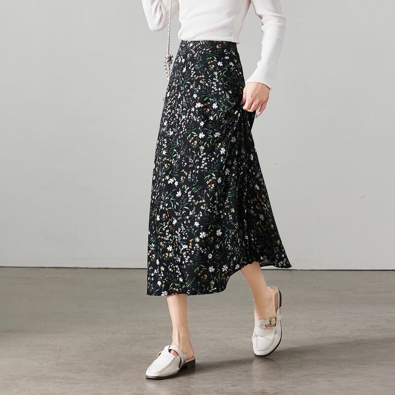 Sofsil Floral A-Line Midi Skirt 29/XL